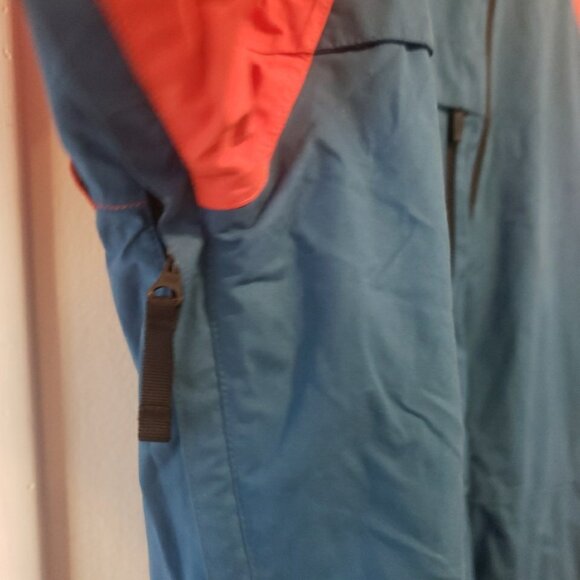 Burton Mens Jacket Dry Ride Hooded Ski Snowboard MED Blue Red Colorblock - Picture 12 of 13